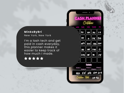 Customizable Cash Planner